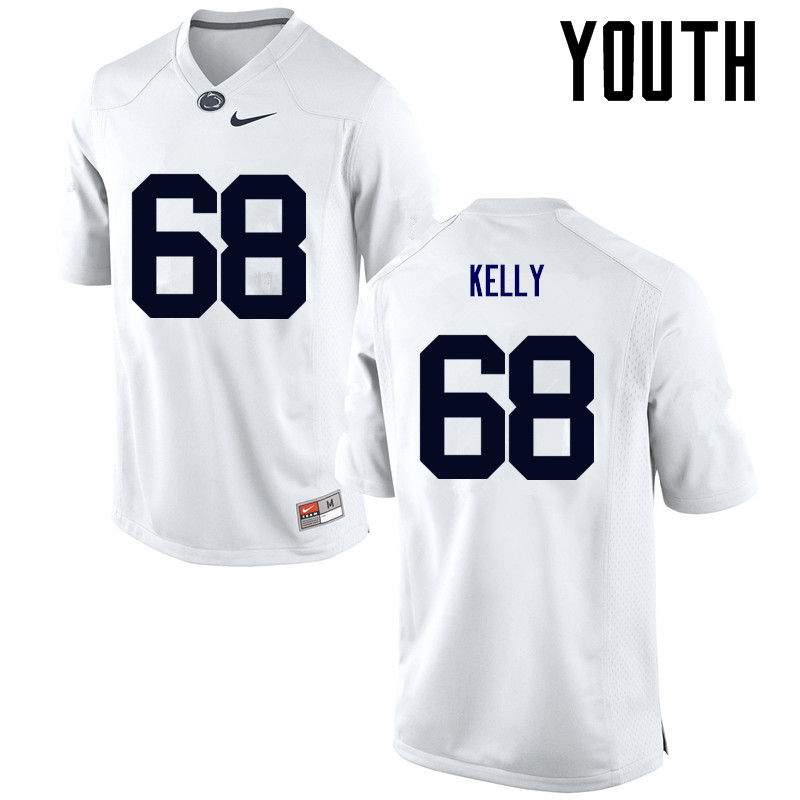 NCAA Nike Youth Penn State Nittany Lions Hunter Kelly #68 College Football Authentic White Stitched Jersey ZXG1298IT